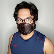 spider man kovid maske moda kostüm 3d print model - Mito3D