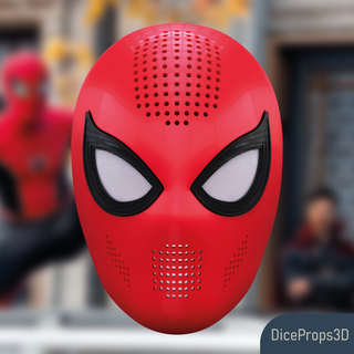 spider-man ffh nwh faceshell - cgi accurate Fashion marvel spiderman tom holland 3d printing blender no way home studios ucm 3d print model - Mito3D