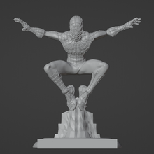 spider man amigo inimigo estátua 3d print model - Mito3D