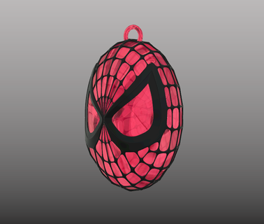 spider man tête pendat bijoux pendentif symbolisme héroïsme agilité artisanat merveille super héros iconique personnage déclaration 3d print model - Mito3D