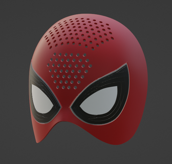spider man regreso casa half masked cáscara 3d print model - Mito3D