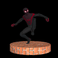 spider man millas morales 3d impresión mcu ps4 araña súper héroe heroes maravilla hombre veneno carnicería 3d print model - Mito3D