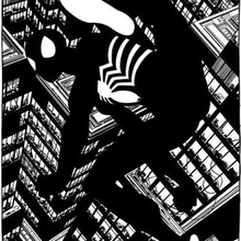 spider-man ny art 2d de dibujo el hombre araña marvel vengadores adorno los superhéroes 3d print model - Mito3D