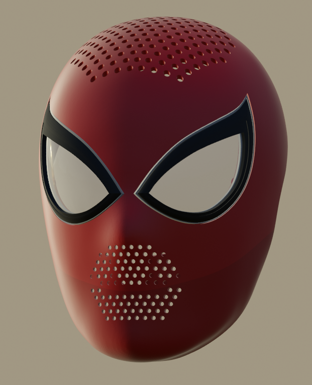 spider ps4 Gesichtsschale 3D print model - Mito3D