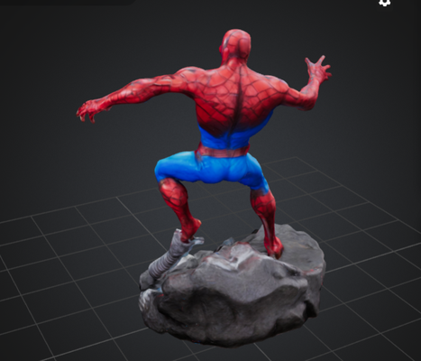 spider man statua gioco 3d print model - Mito3D