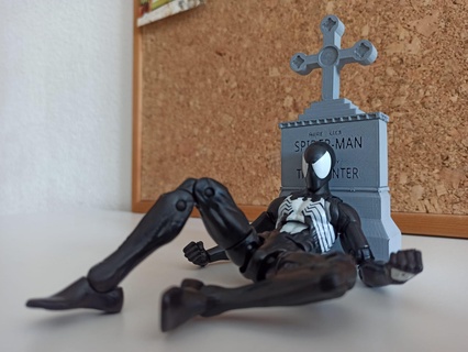 spider man lápide requisitos caçar 1 12 homem Aranha maravilha legendas açao figura decoração mafex aranha mobília 3d print model - Mito3D