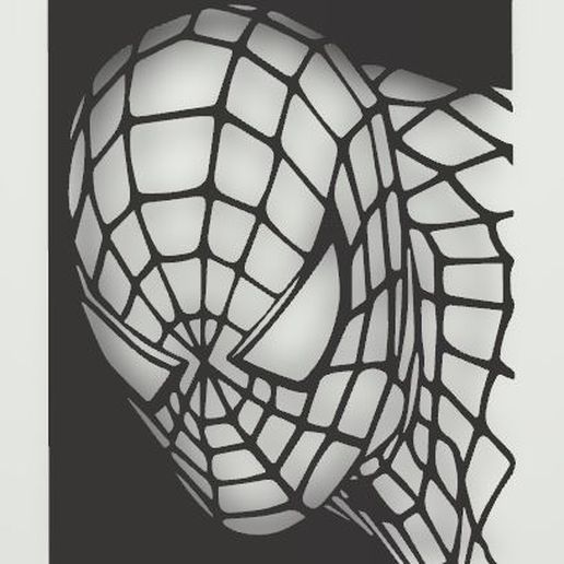 spider-man wall art 3D print model - Mito3D