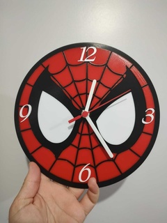 spider-man wall clock Gadget spiderman marvel watch personalized 3d print model - Mito3D