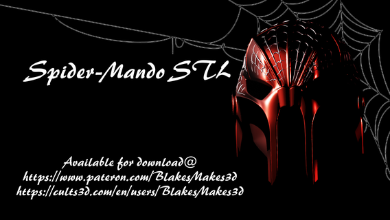 spider-mando helm spiderman mando spidermando 3d print model - Mito3D