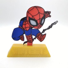 spider-man art portatore nome office scrivania 3d print model - Mito3D