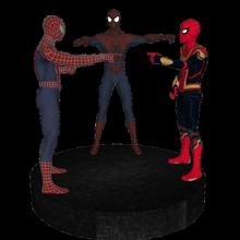 spider-men spider-man v2 3d print mcu spider super hero heroes marvel spiderman diorama 3d print model - Mito3D