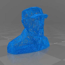 spider-quad de voronoi fidel buste art sculptures 3d print model - Mito3D