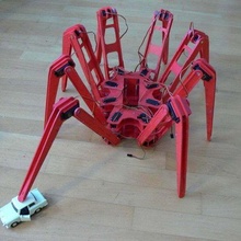 örümcek seyyar robot servo 3d print model - Mito3D