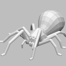 örümcek sanat böcek heykel hayvan 3d print model - Mito3D