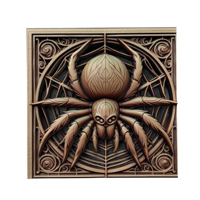 spinne tier linderung kunst tiere yeggi mito3d büste google anhänger medaillon animal relief wall art mauer 3d print model - Mito3D