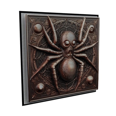 spinne tier linderung kunst tiere yeggi mito3d büste google anhänger medaillon animal relief wall art mauer 3d print model - Mito3D