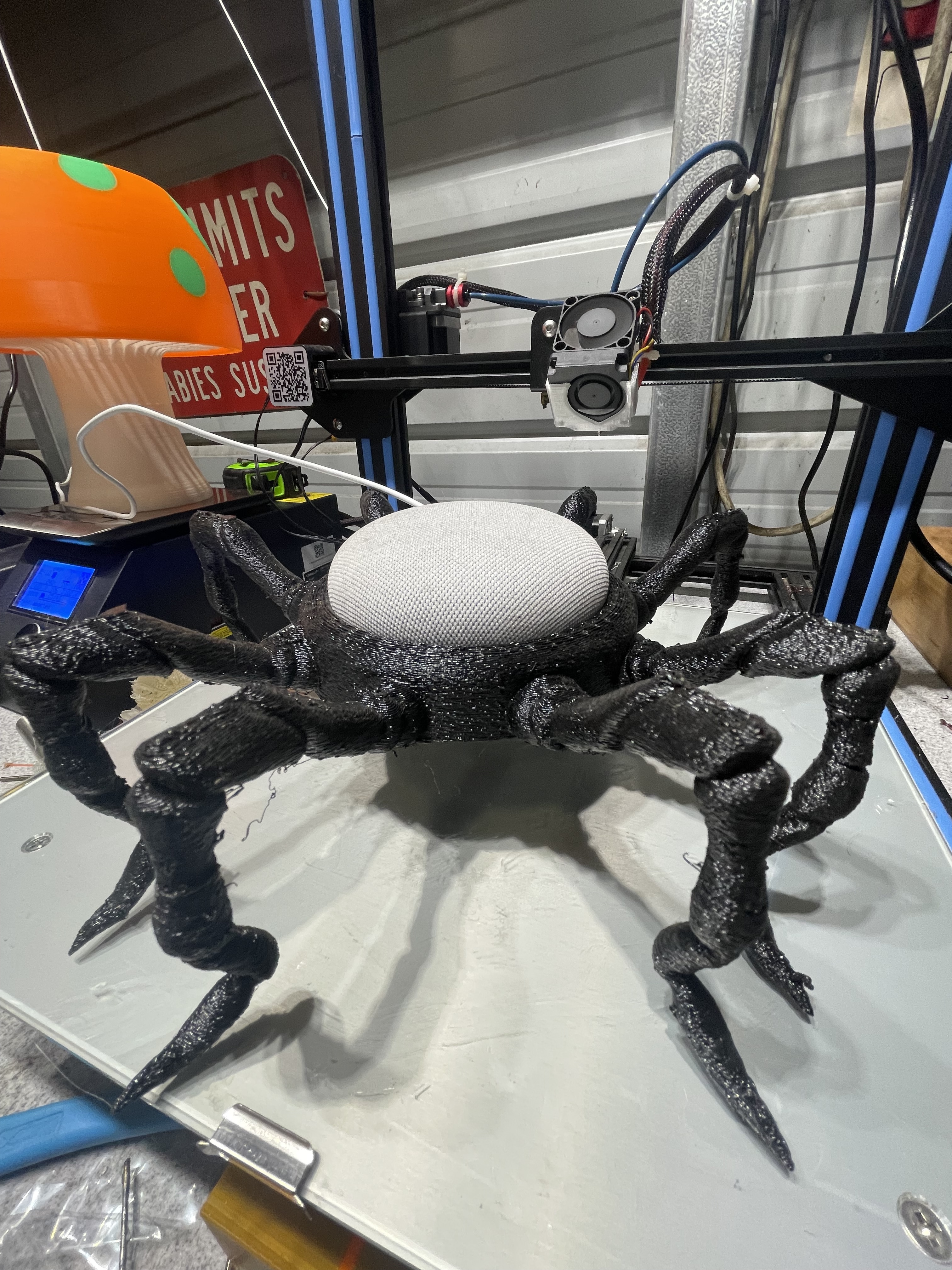 örümcek vücut Google yuva mini 3D print model - Mito3D