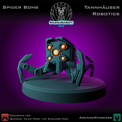 örümcek bomba quasar cinayet takım masaüstü savaş oyunları oyunu uzay 42kdnd zindanlar ejderhalar yıldız bulucu çatışma minyatür android 3d print model - Mito3D