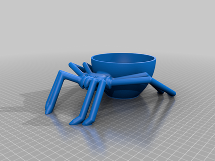 spider bowl fun halloween halloween2023 horror kitchen usefull animals creatures art 3d print model - Mito3D
