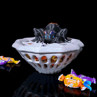 araignée bonbons bol Halloween décor décoration utile effrayant 3d print model - Mito3D