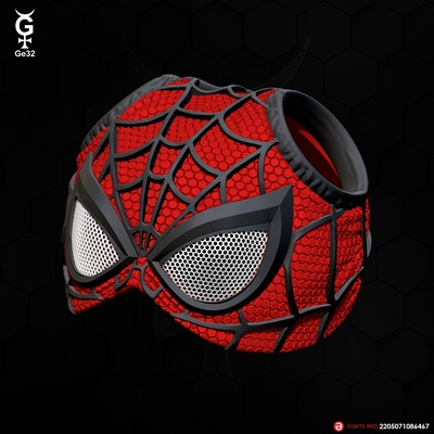 spinne katze peter parker maske spider meilen moral zuhause haus no spiderverse variante rächer ucm wunder helm kostüm cosplay ge32 3d print model - Mito3D