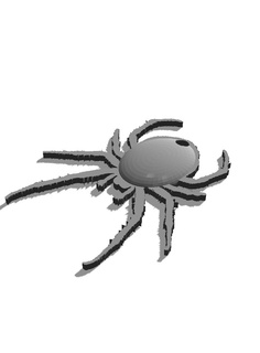 araignée chainkey clé 3d print model - Mito3D