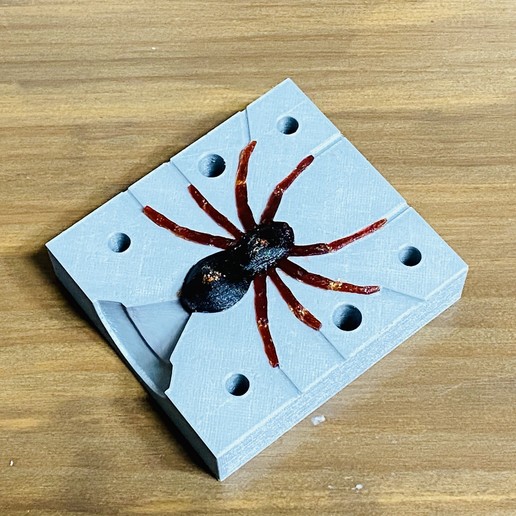 araignée pêche leurre moule 3D print model - Mito3D