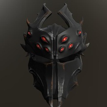 aranha capacete de cavaleiro jogo fortnite máscara 3d print model - Mito3D