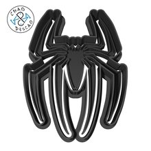 spider logo - spiderman cookie cutter fondant polymer clay gadget web man animals pastry baking birthday 3d print model - Mito3D