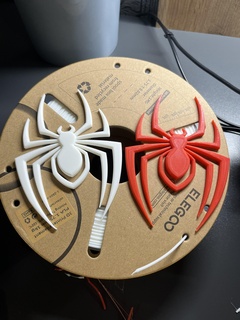 spider man 3d logo decoration 3d print model - Mito3D