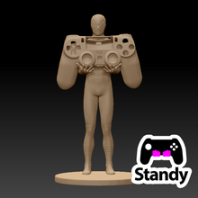 aranha homem controlador ficar pé ps4 ps5 jogos parado suporte brinquedo arte vídeo maravilha 3d print model - Mito3D