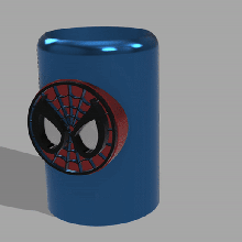 spider man cup 3d print model - Mito3D