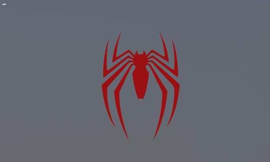 spider man logo 3d print model - Mito3D