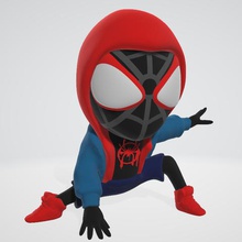 spider-man moral miles jeu avengers figurine de marvel l'univers spiderman spiderverse 3d print model - Mito3D