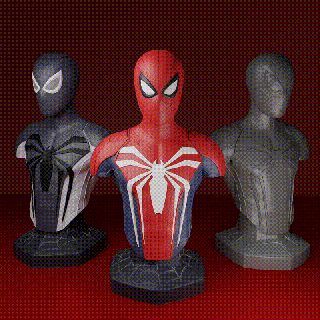 spider man ps5 - bust Art spiderman marvel art toys comic heros figurine figure statue peter parker peterparker ps4 fanart collection collector 3dprinting 3d print model - Mito3D