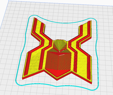 spider man symbol 3d print model - Mito3D