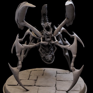 araignée quin Jeu scarabée punaise monstre insecte personnage fantaisie frayer combattant ancien griffes épique 3d impression figurine 3dprint imprimable statue miniatures 3d print model - Mito3D