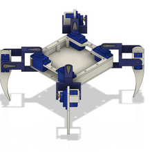 araña robot servo motores tecnología robótica arduino 3d print model - Mito3D