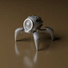 aranha robô arte 3d print model - Mito3D