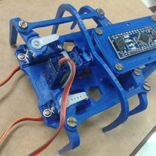 spider robot 6 pie 3 servo strumento La stampa 3d 3d print model - Mito3D