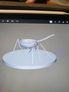araña sartén 3d print model - Mito3D