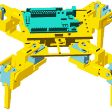 araña sp-8 proyecto de arduino 3d robot cuadrúpedo varios robótica animal openscad creality la impresora 3d print model - Mito3D