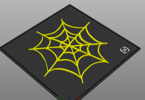 spider web - decoration halloween cookiecutter cookie cutter cake party cakedesign tray decor halloweenxcults 3d print model - Mito3D
