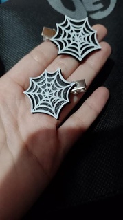 spider web buckle halloween 3d print model - Mito3D