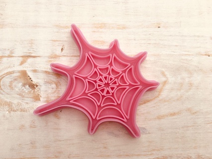 spider web cutter cookie insects deco characters animals fear terror 3d print model - Mito3D
