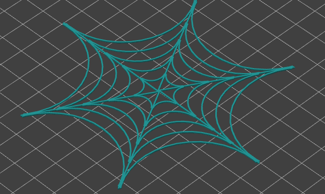 spider web halloween spiderweb deco cobweb creepy scary fall decoration 3d print model - Mito3D