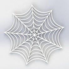 spider web halloween art 3d print model - Mito3D