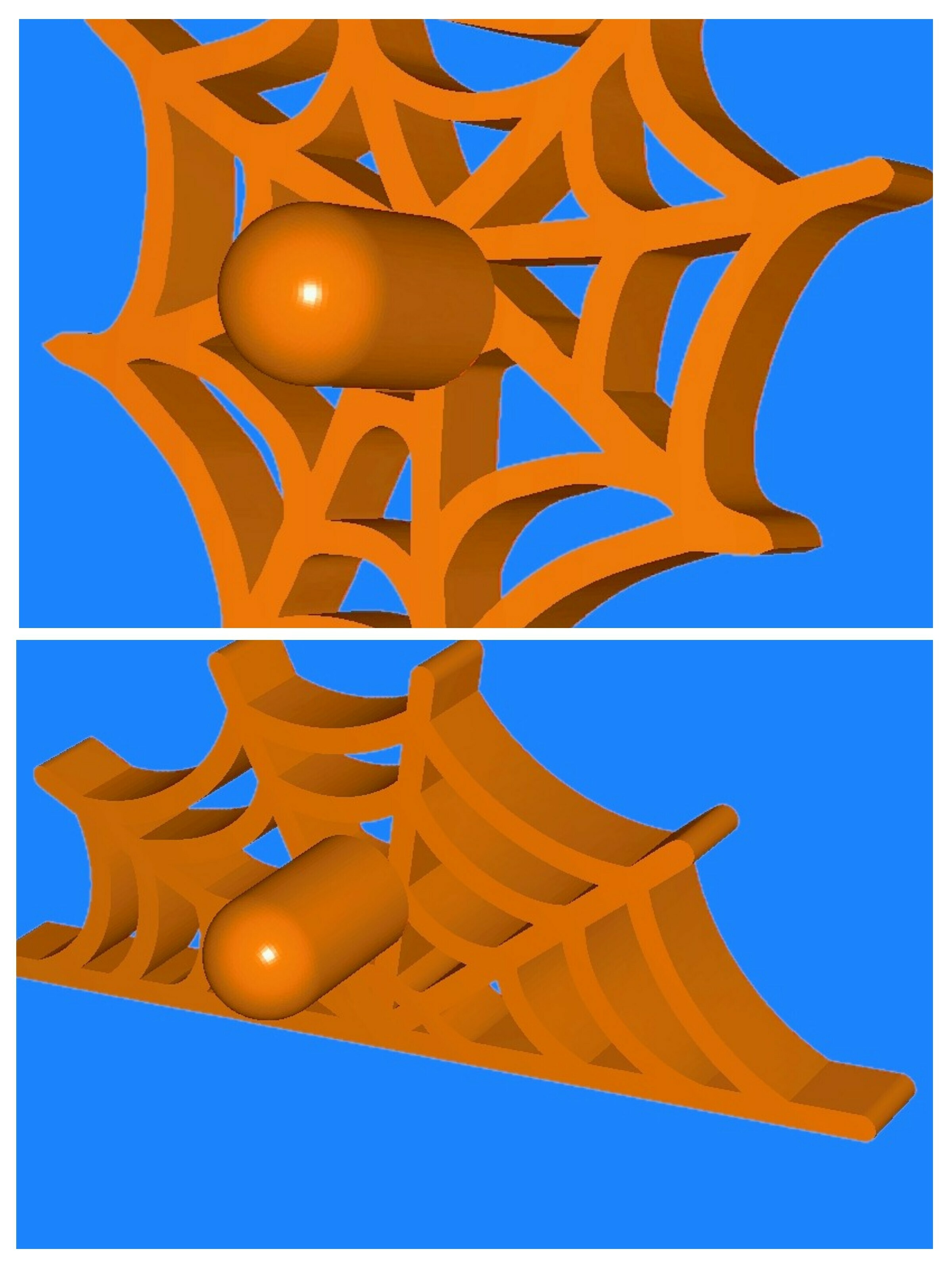 örümcek ağ işaretleyici cadılar bayramı Marcador Aranha 3D print model - Mito3D