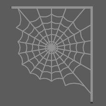 spider web rack support supports house wall 3d print model - Mito3D