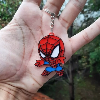 spiderman-spiderman keychain key chain spiderman marvel comic iron man disney tom birthday event use 3d print model - Mito3D